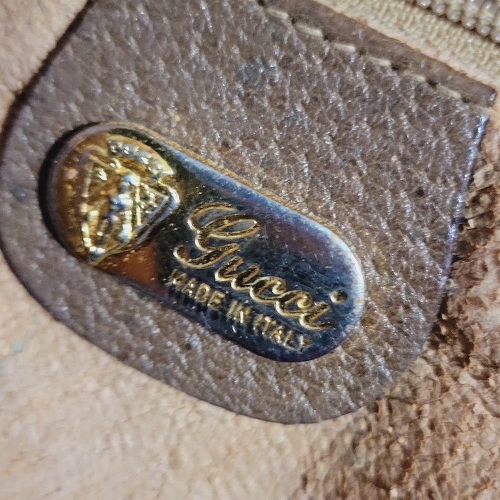 SOLD // Authentic Vintage Gucci Satchel Purse - Picture 4 of 15